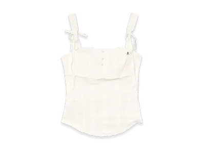 ANDMARY Emma Lace Tops "White"