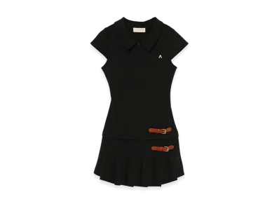 ANDMARY Luna Pleats Mini Dress "Black"