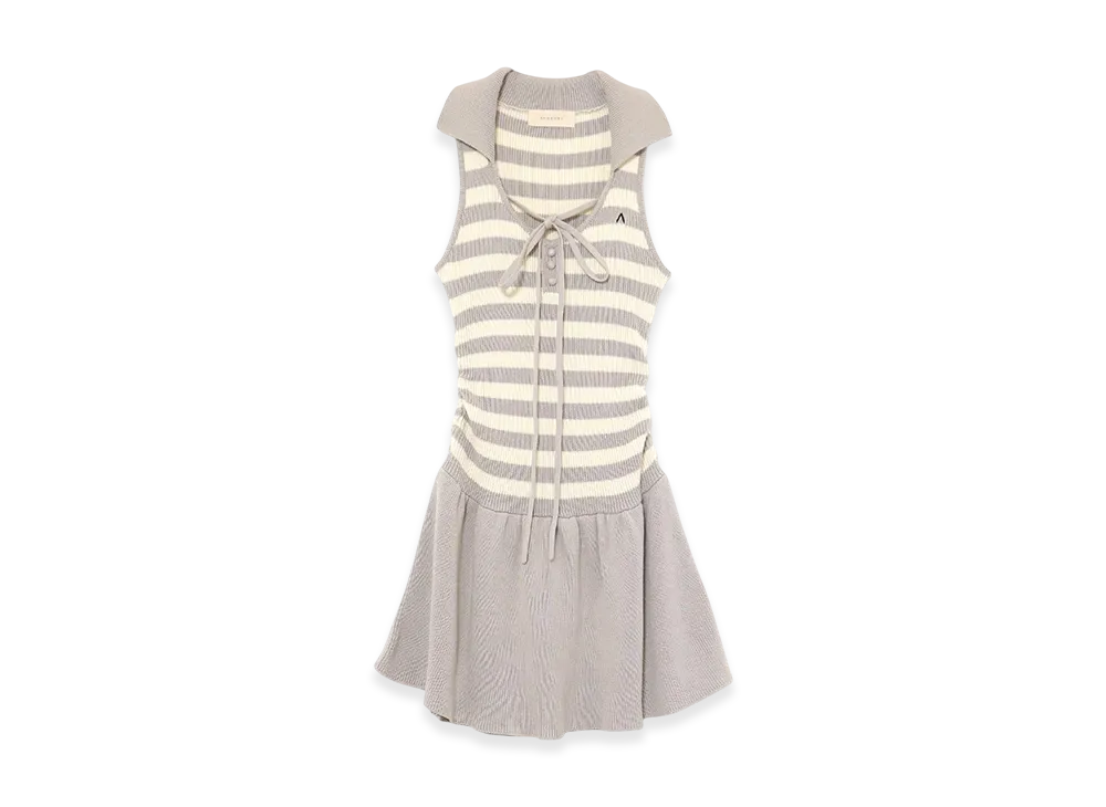 ANDMARY Dolly Flare Mini Dress "Gray"