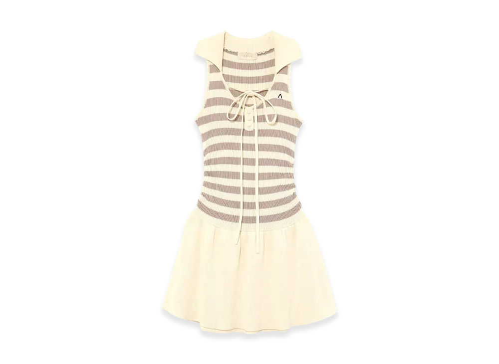 ANDMARY Dolly Flare Mini Dress "Ivory"
