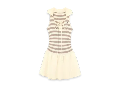 ANDMARY Dolly Flare Mini Dress "Ivory"