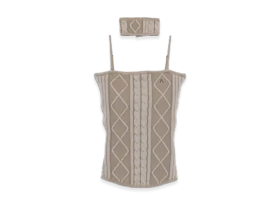 ANDMARY Vera Knit Bare Tops "Gray"