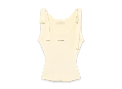 ANDMARY Avrill Ribbon Tops "Ivory"