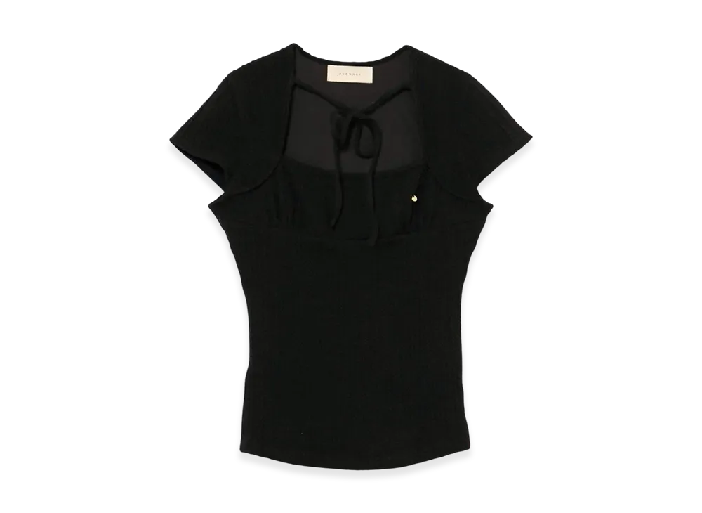 ANDMARY Kiki Ribbon Tops "Black"