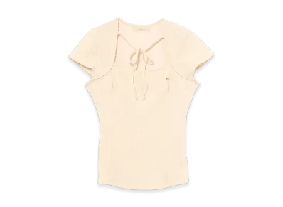 ANDMARY Kiki Ribbon Tops "Ivory"
