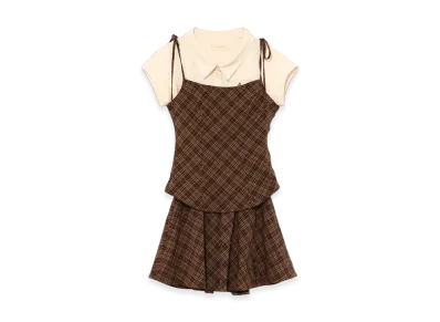 ANDMARY Dafne Check Set Up "Brown"