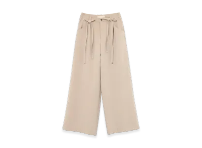 ANDMARY Loose Ribbon Slacks "Beige"