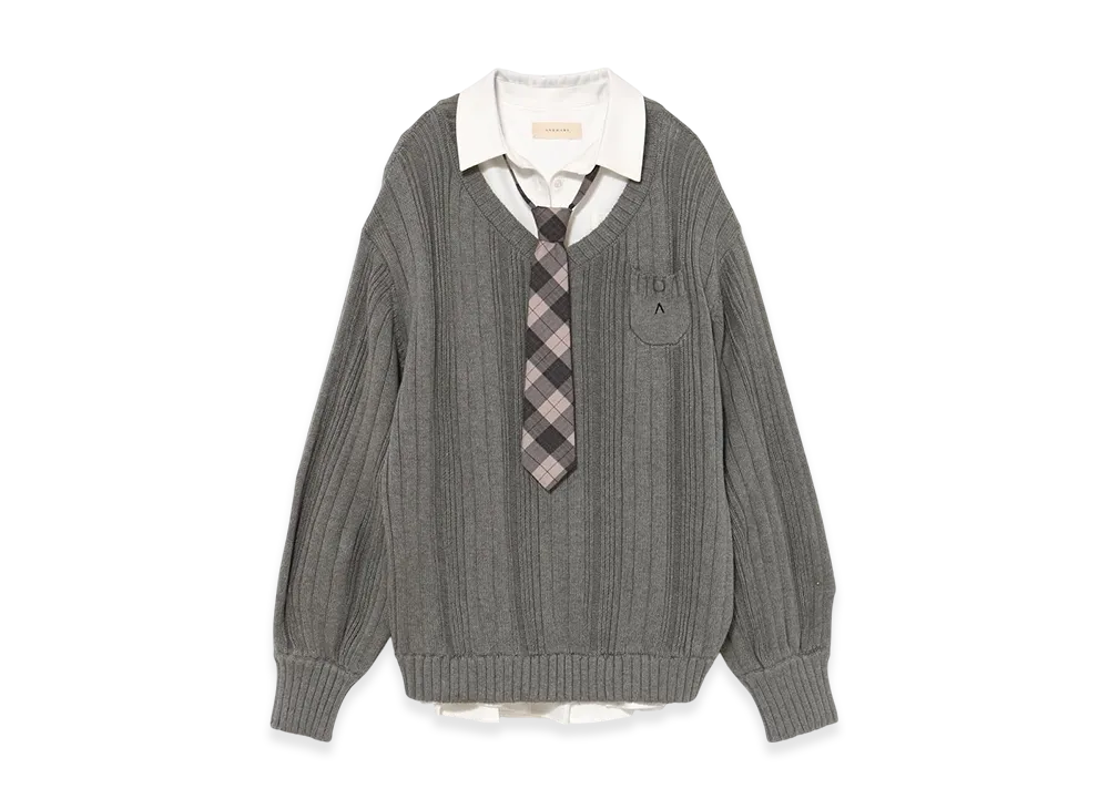 ANDMARY Mimi Girls Set Mini Dress "Gray"