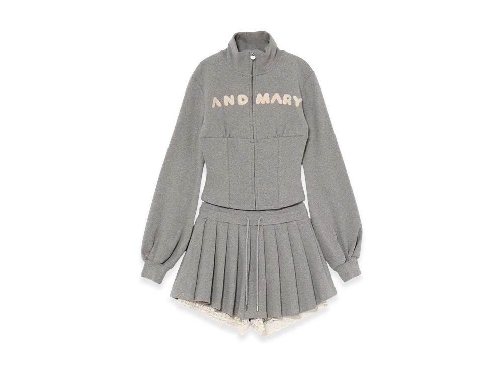 ANDMARY Lace Logo Set Up "Gray"