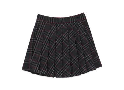 ANDMARY Monica Check Pleats Mini Skirt "Black"