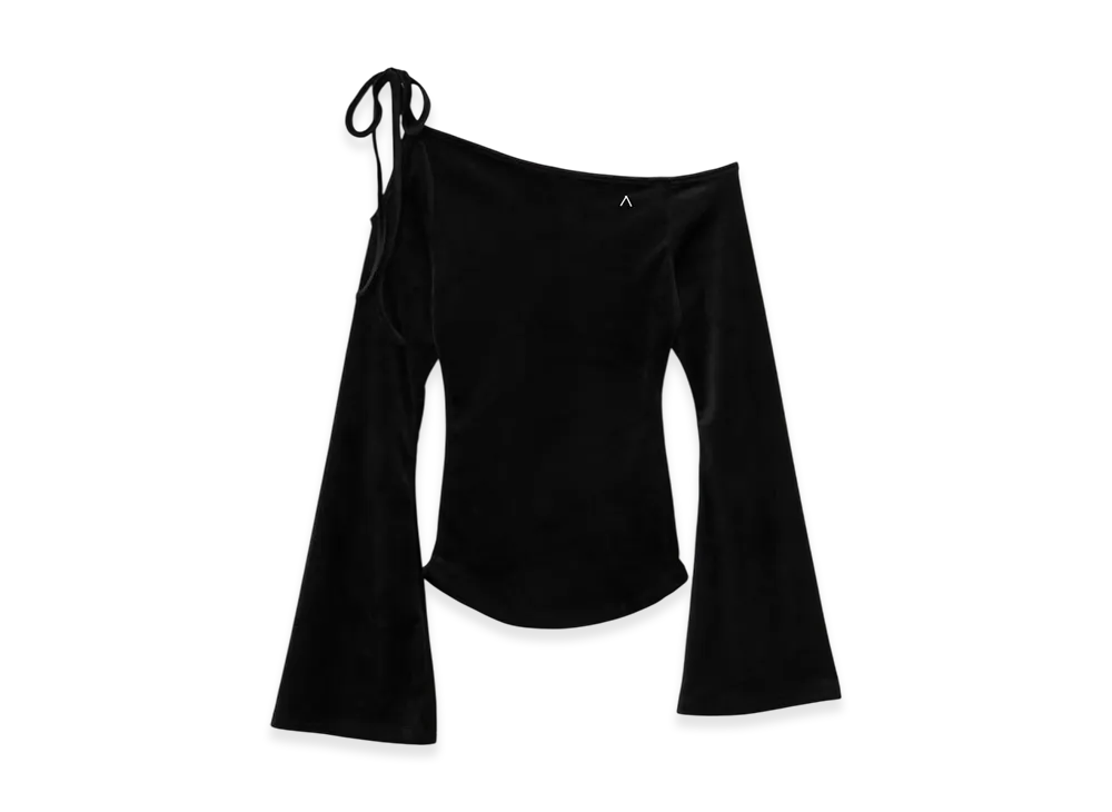 ANDMARY Ruth Velour Tops "Black"