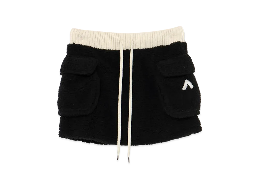 ANDMARY Fluffy Mini Skirt "Black"