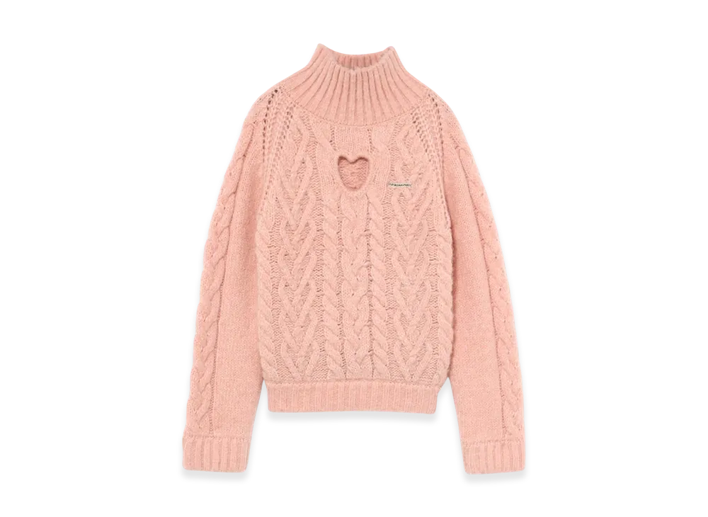 新品未使用 andmary Mary heart knit tops ピンク ANDMARY Mary Heart Knit Tops 