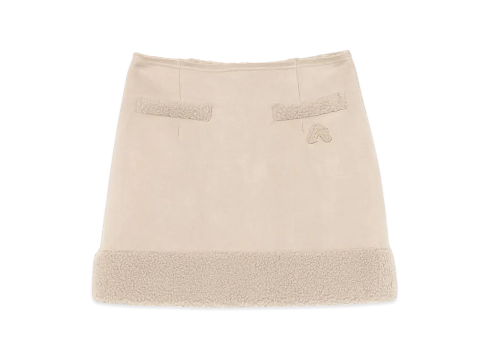ANDMARY Gigi Mouton Skirt "Beige"