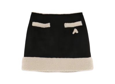 ANDMARY Gigi Mouton Skirt "Black"