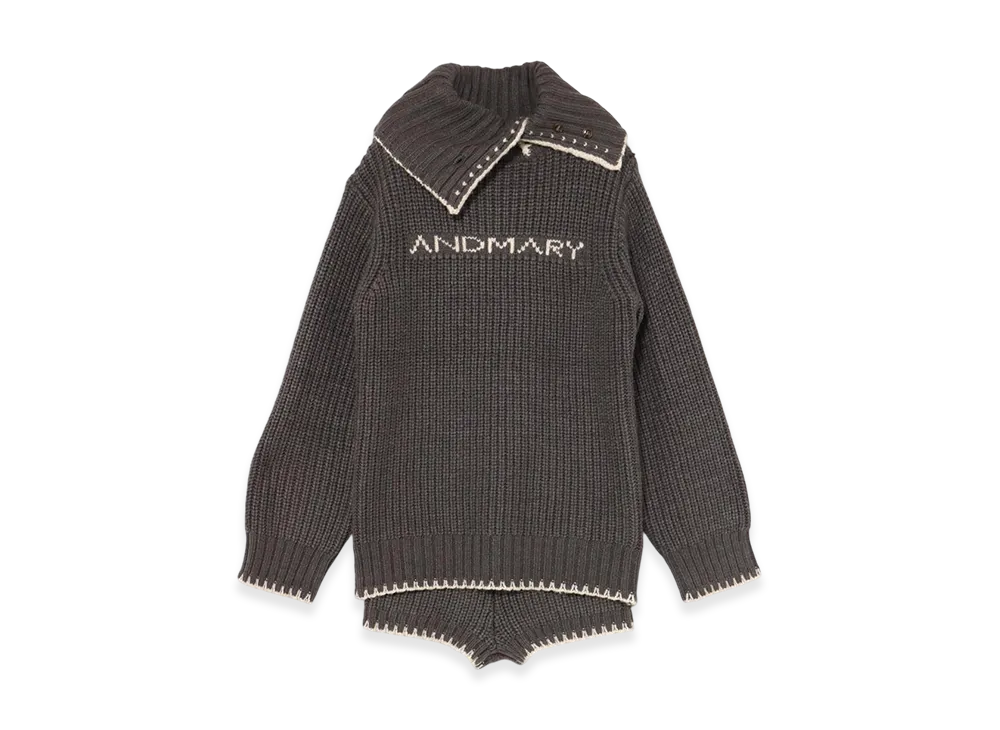 ANDMARY Mary Logo Loose Set Up "Gray"