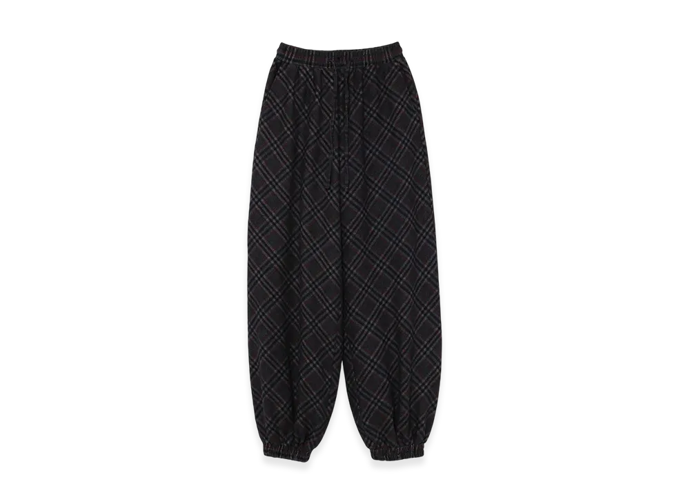 ANDMARY Monica Check Loose Pants "Black"