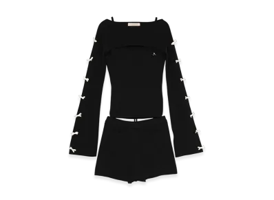 ANDMARY Cindy Ribbon Knit Set Up "Black"
