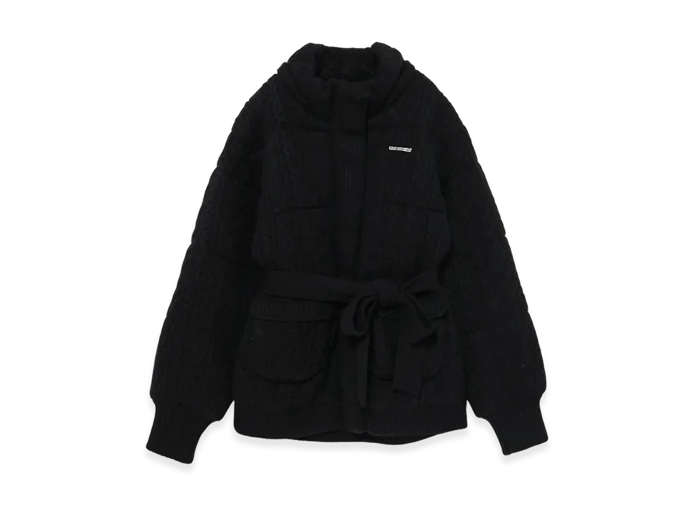 ANDMARY Mary Quilting Knit Shape Jacket "Black"