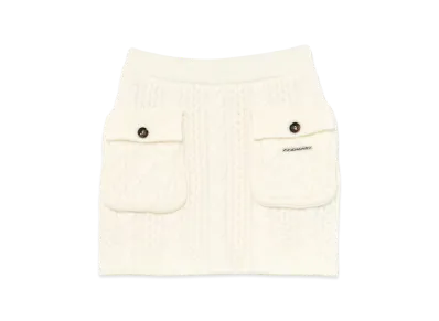 ANDMARY Mary Knit Skirt "Ivory"