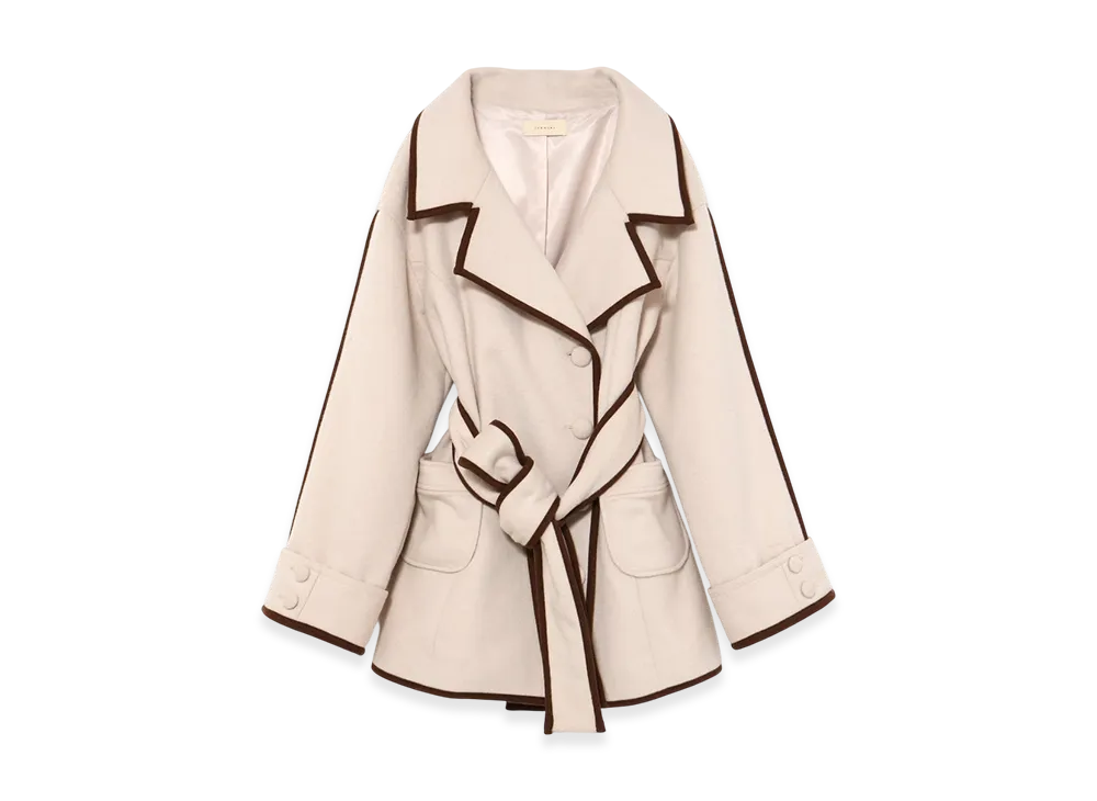 ANDMARY Ange Slit Long Coat 