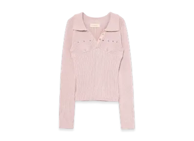 ANDMARY Lindsay Logo Tops "Pink"