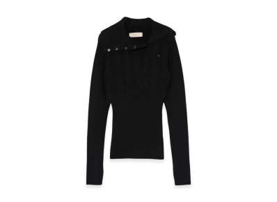 ANDMARY Roxy Turtle Knit Tops "Black"