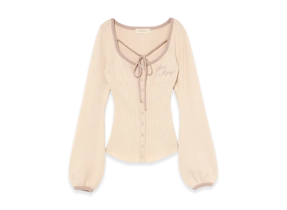 ANDMARY Sonique Knit Tops "Ivory"