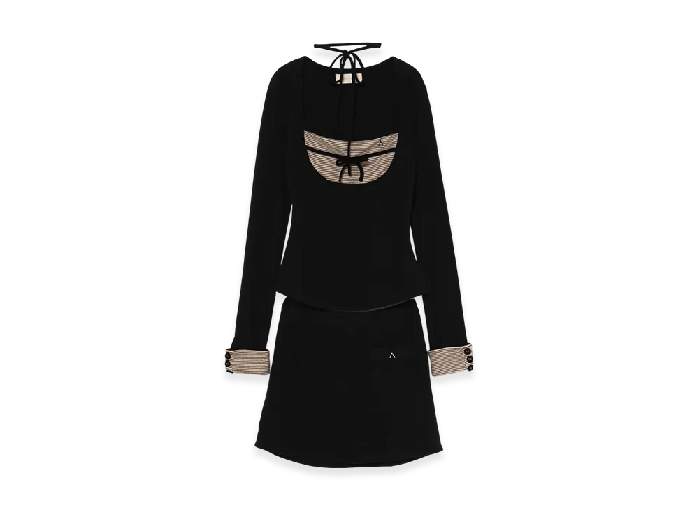 ANDMARY Aiden Baby Ribbon Set Up "Black"