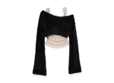 ANDMARY Aniya Fluffy Knit Set "Black"