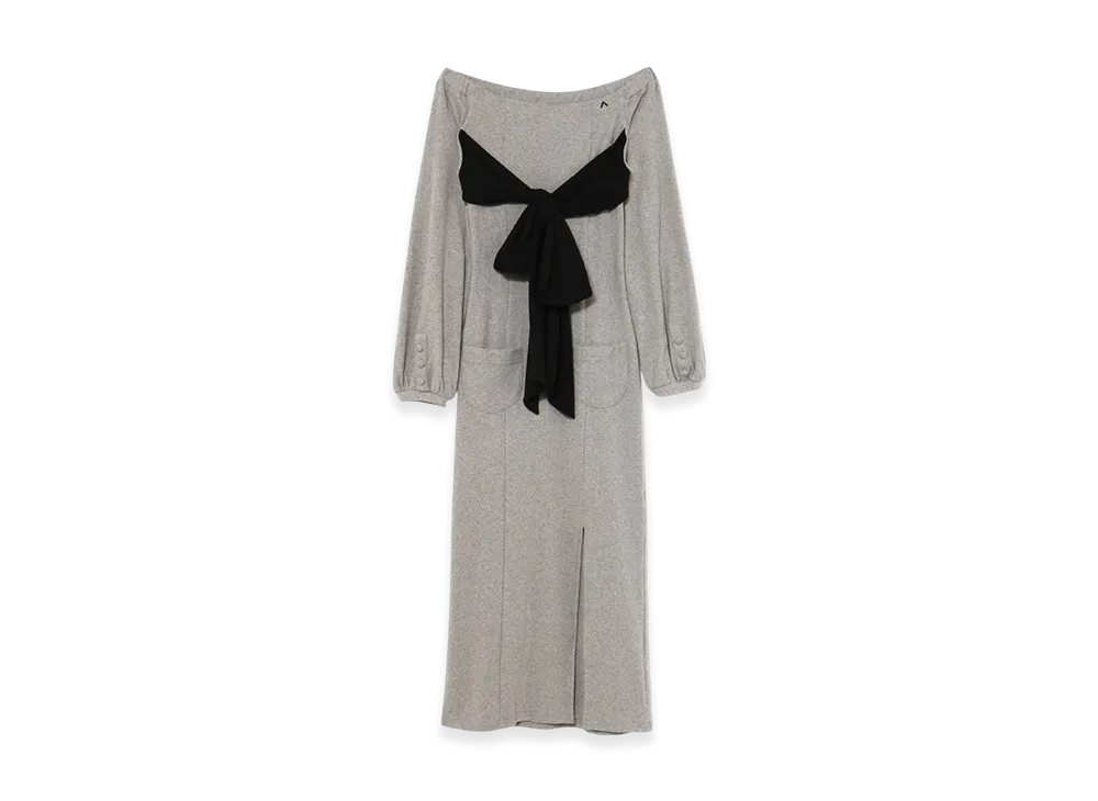 ANDMARY Ella Ribbon Dress "Gray"