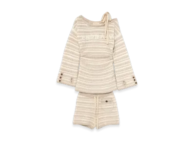 ANDMARY Connie One Shoulder Set Up "Beige"