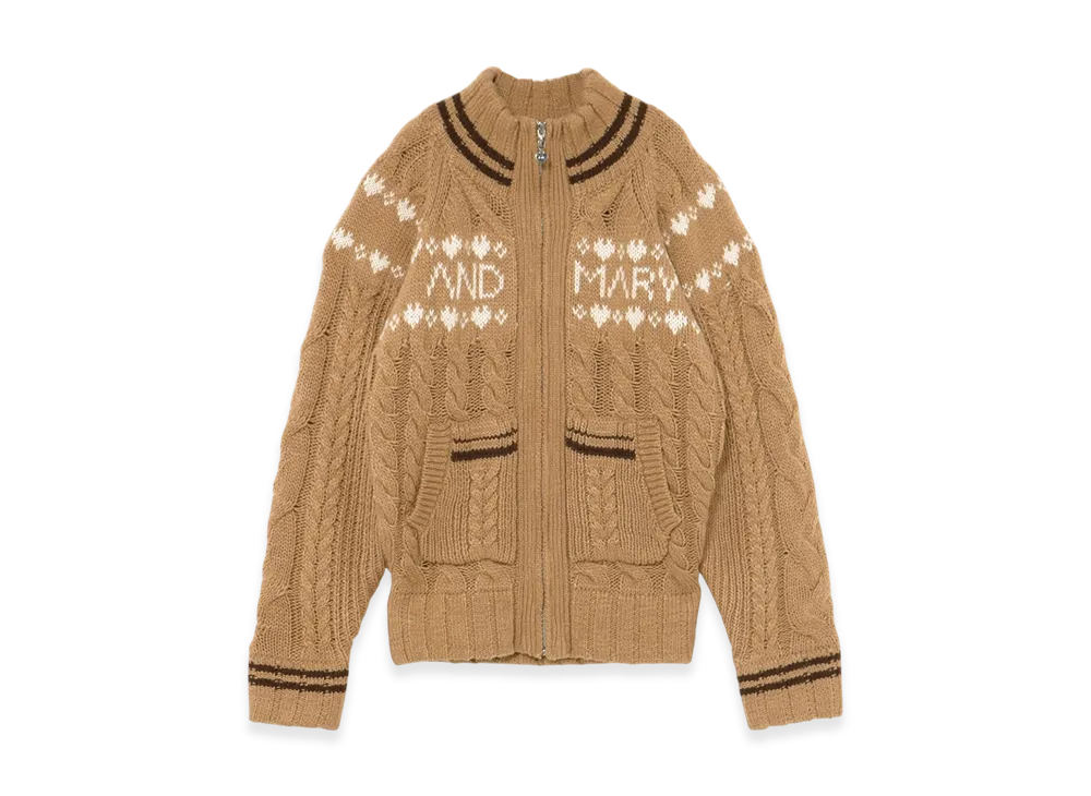 ANDMARY Mary Knit Cowichan "Camel"