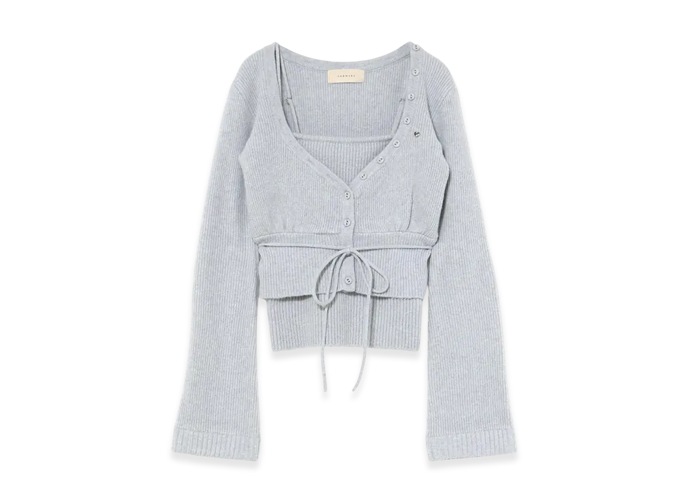 ANDMARY Delta Button Tops "Gray"