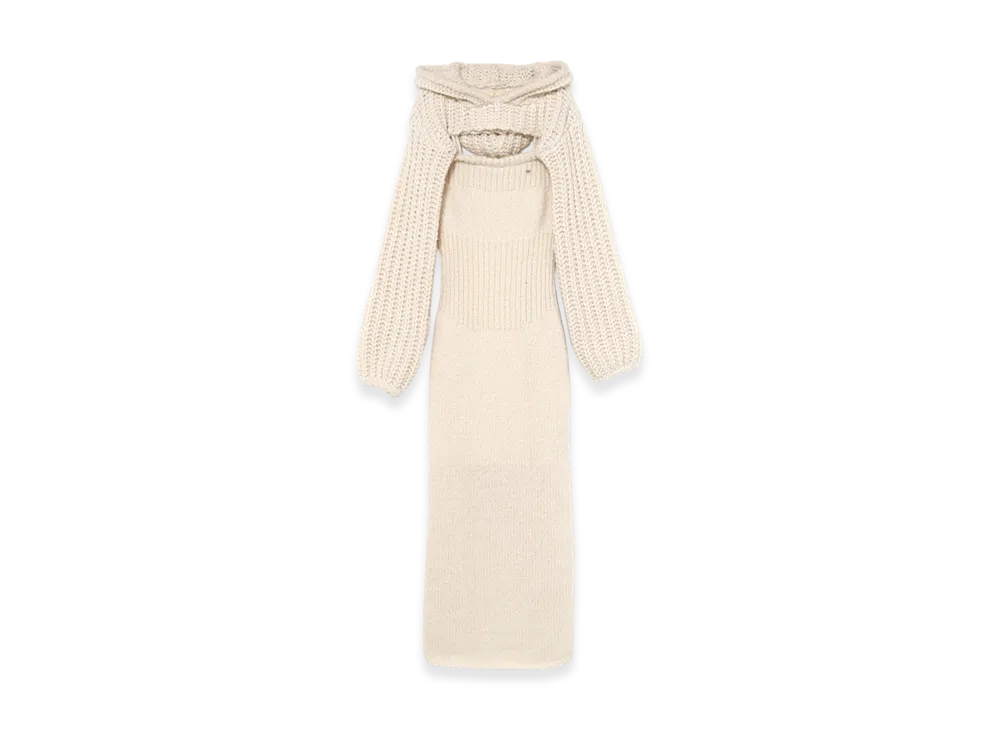 ANDMARY Leo Hoodie Set Dress "Ivory"