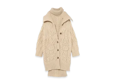 ANDMARY Jose Knit Cardigan Set Dress "Ivory"