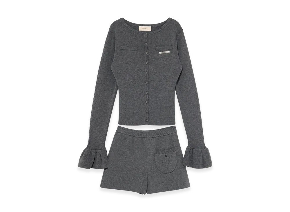 ANDMARY Pansy Knit Set Up "Gray"