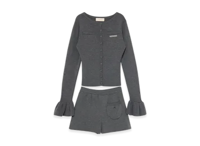 ANDMARY Pansy Knit Set Up "Gray"