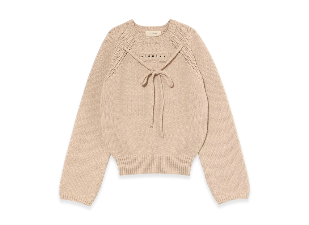 ANDMARY Casey knit tops "Beige"