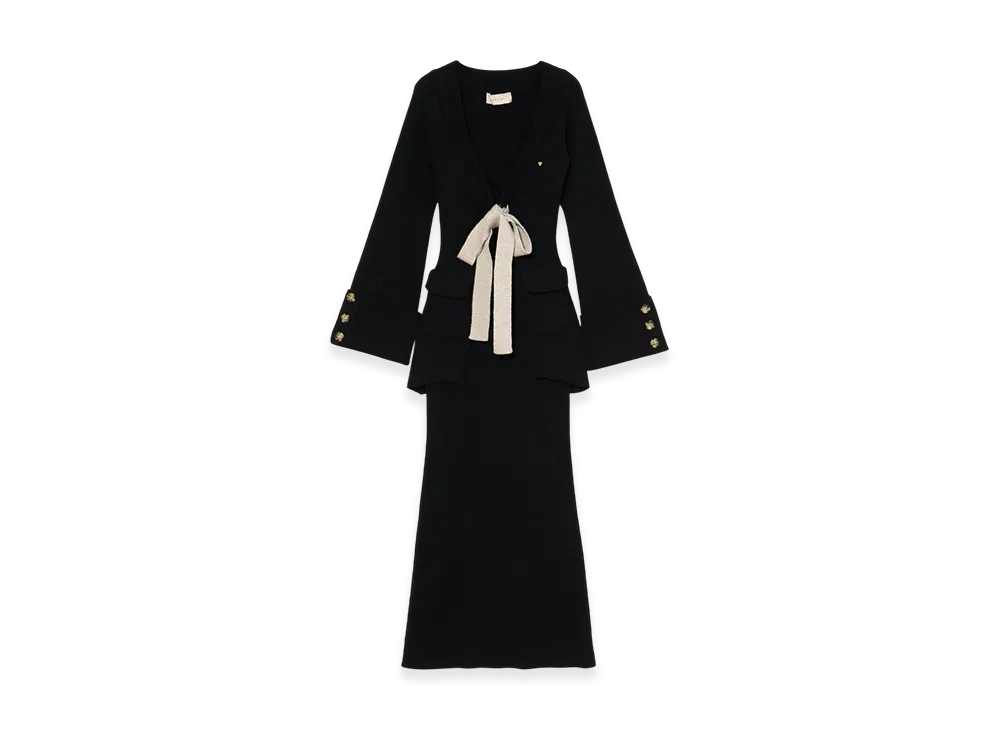 ANDMARY Rola ribbon set dress "Black"