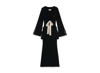 ANDMARY Rola ribbon set dress "Black"