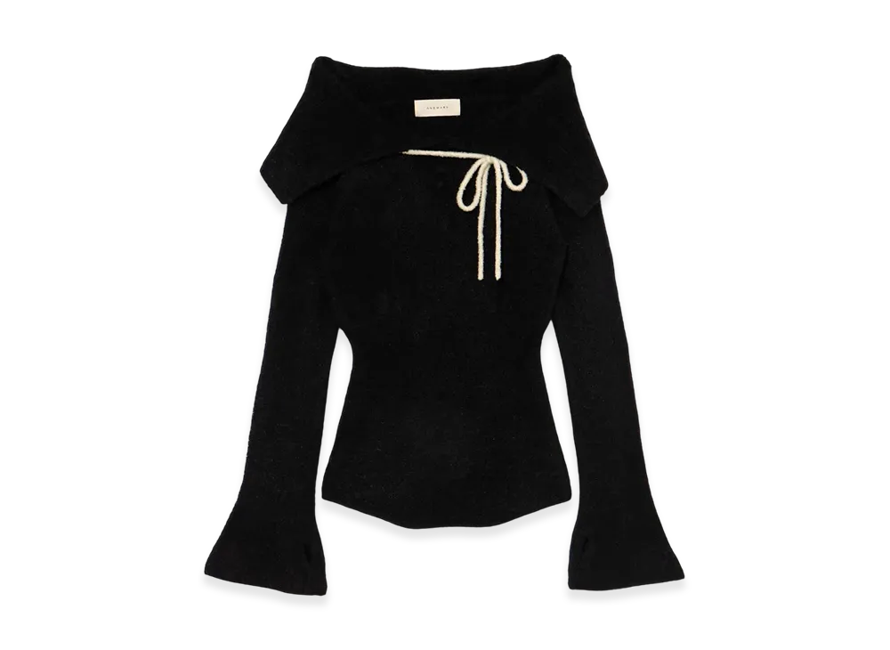 ANDMARY Flora knit tops "Black"