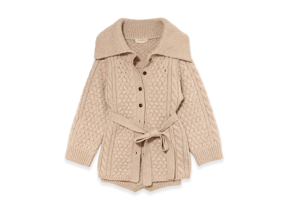 ANDMARY Pam cable knit set up "Beige"