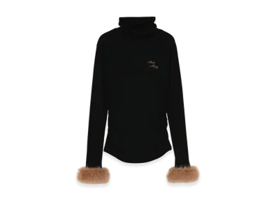ANDMARY Nicole fur tops "Black"