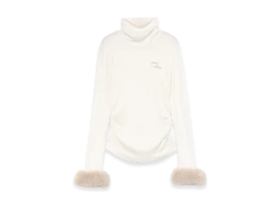 ANDMARY Nicole fur tops "White"