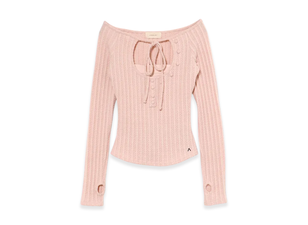 ANDMARY Nini ribbon tops "Pink"