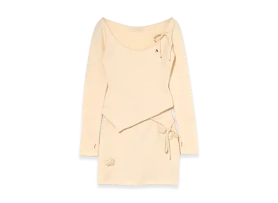 ANDMARY Flower knit set up "Ivory"