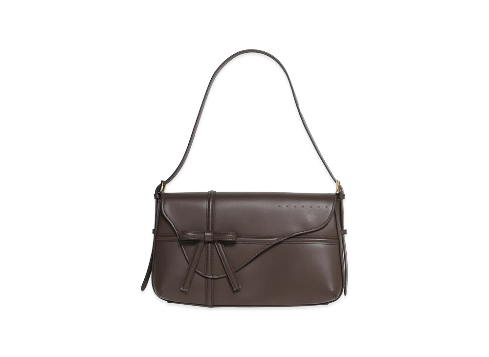 ANDMARY Valentine Ribbon Leather Bag "Brown"