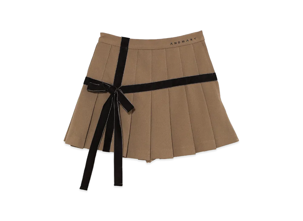 ANDMARY Valentine Ribbon Mini Skirt 