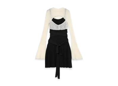 ANDMARY Mimi Ribbon Mini Dress "Black"